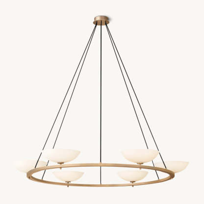 Vernet Round Chandelier 60"-VaseLamps