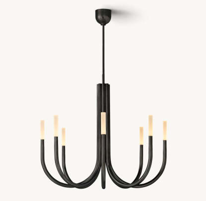 Rousseau Round Chandelier 38"-VaseLamps