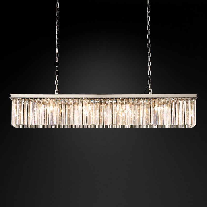 RHYS Rectangular Crystal Chandelier-VaseLamps