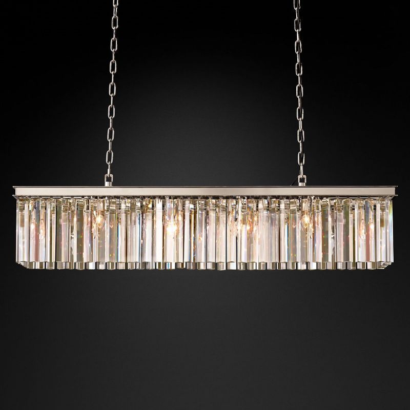 RHYS Rectangular Crystal Chandelier-VaseLamps