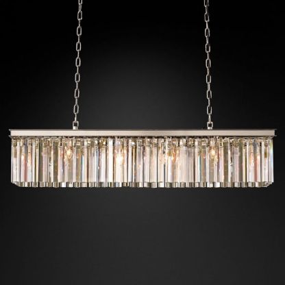 RHYS Rectangular Crystal Chandelier-VaseLamps