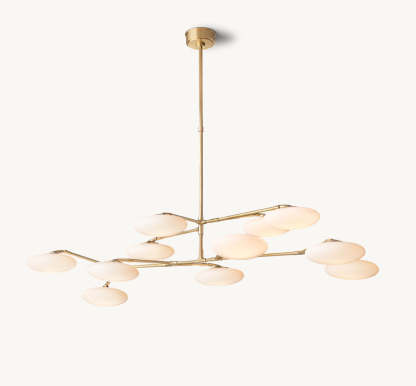Brindille Two-Tier Chandelier 65"-VaseLamps