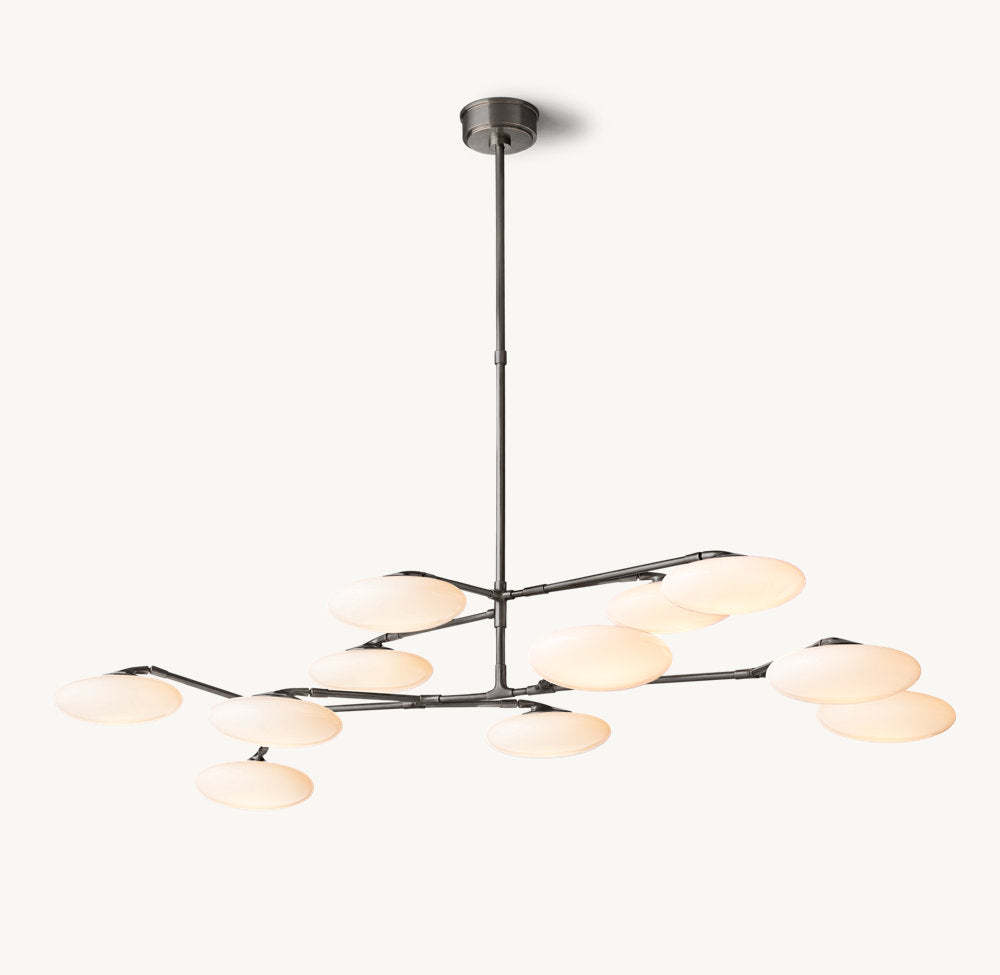 Brindille Two-Tier Chandelier 65"-VaseLamps