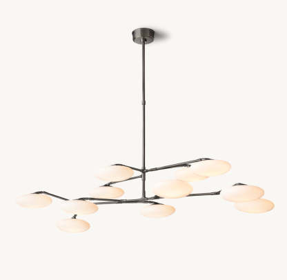 Brindille Two-Tier Chandelier 65"-VaseLamps