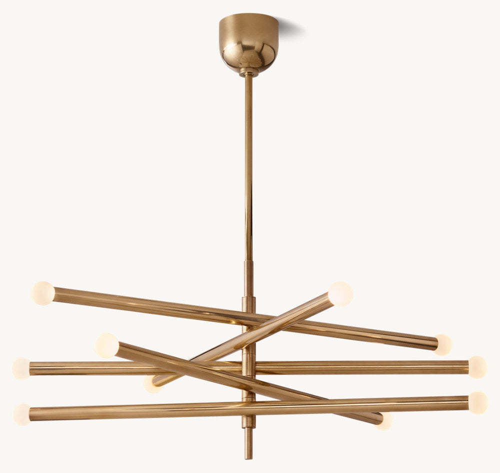 Rousseau 10-Light Mobile Orb Chandelier-VaseLamps