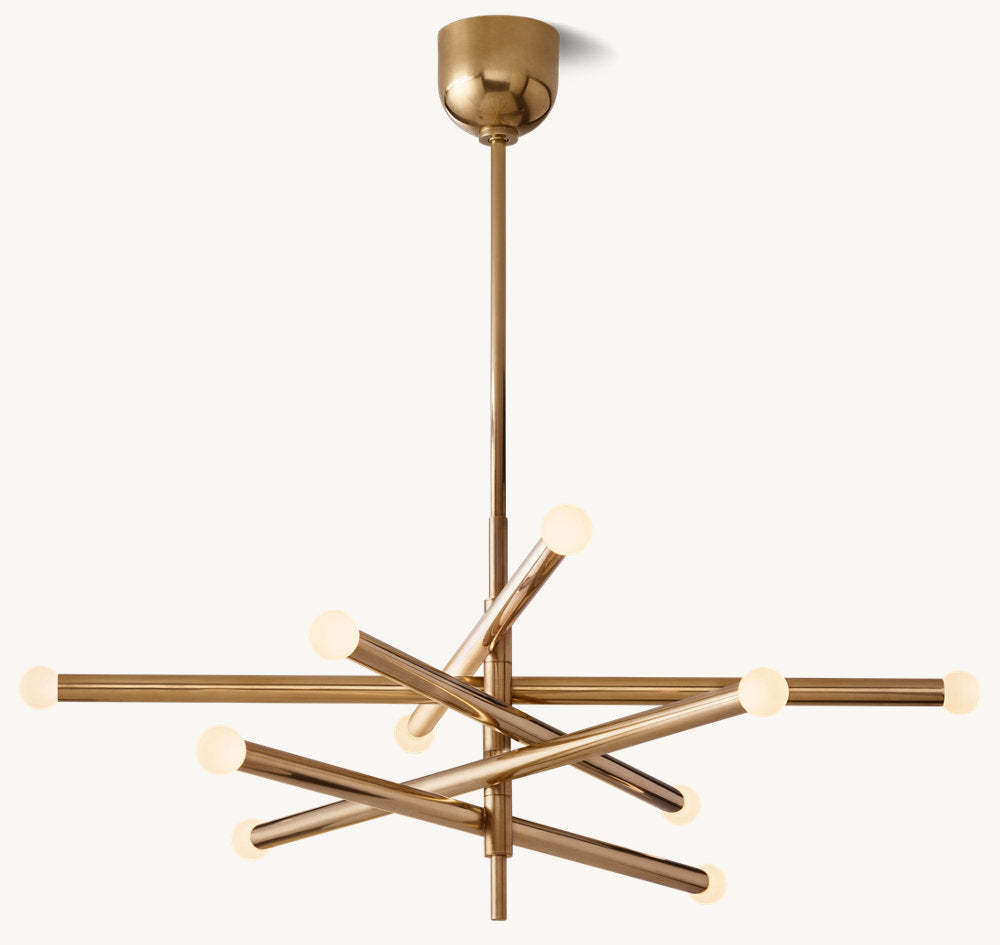 Rousseau 10-Light Mobile Orb Chandelier-VaseLamps