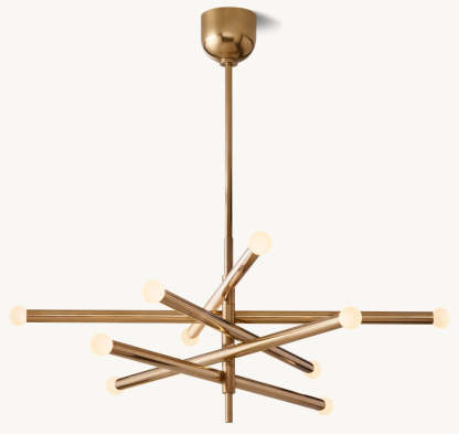 Rousseau 10-Light Mobile Orb Chandelier-VaseLamps