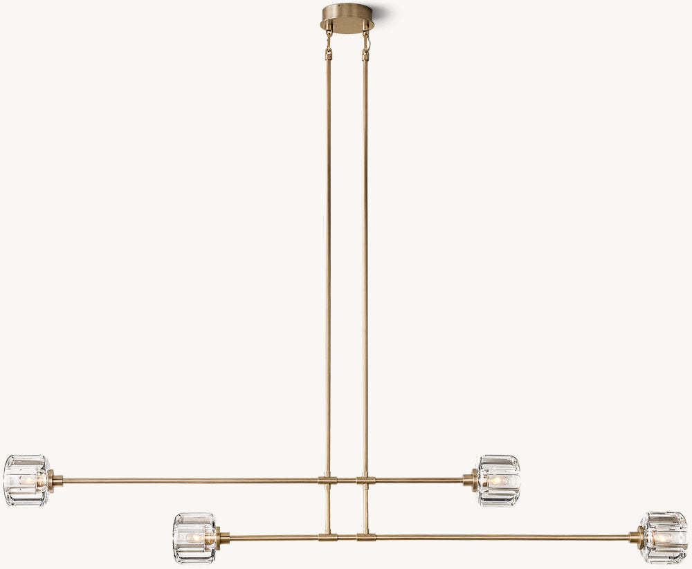Demaret Mobile Linear Chandelier 72"-VaseLamps