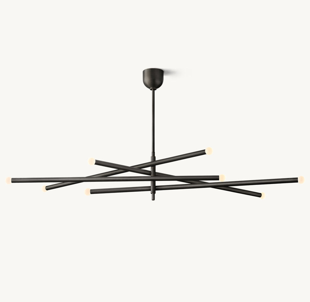 Rousseau 8-Light Mobile Orb Chandelier-VaseLamps