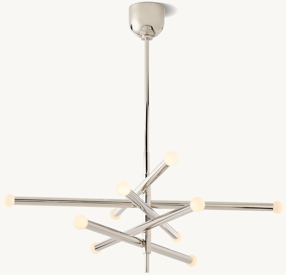 Rousseau 10-Light Mobile Orb Chandelier-VaseLamps
