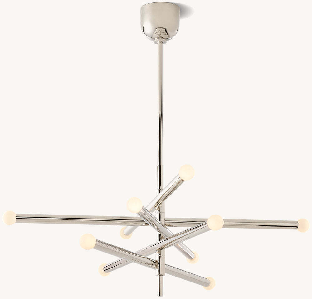 Rousseau 10-Light Mobile Orb Chandelier-VaseLamps