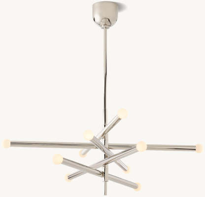 Rousseau 10-Light Mobile Orb Chandelier-VaseLamps