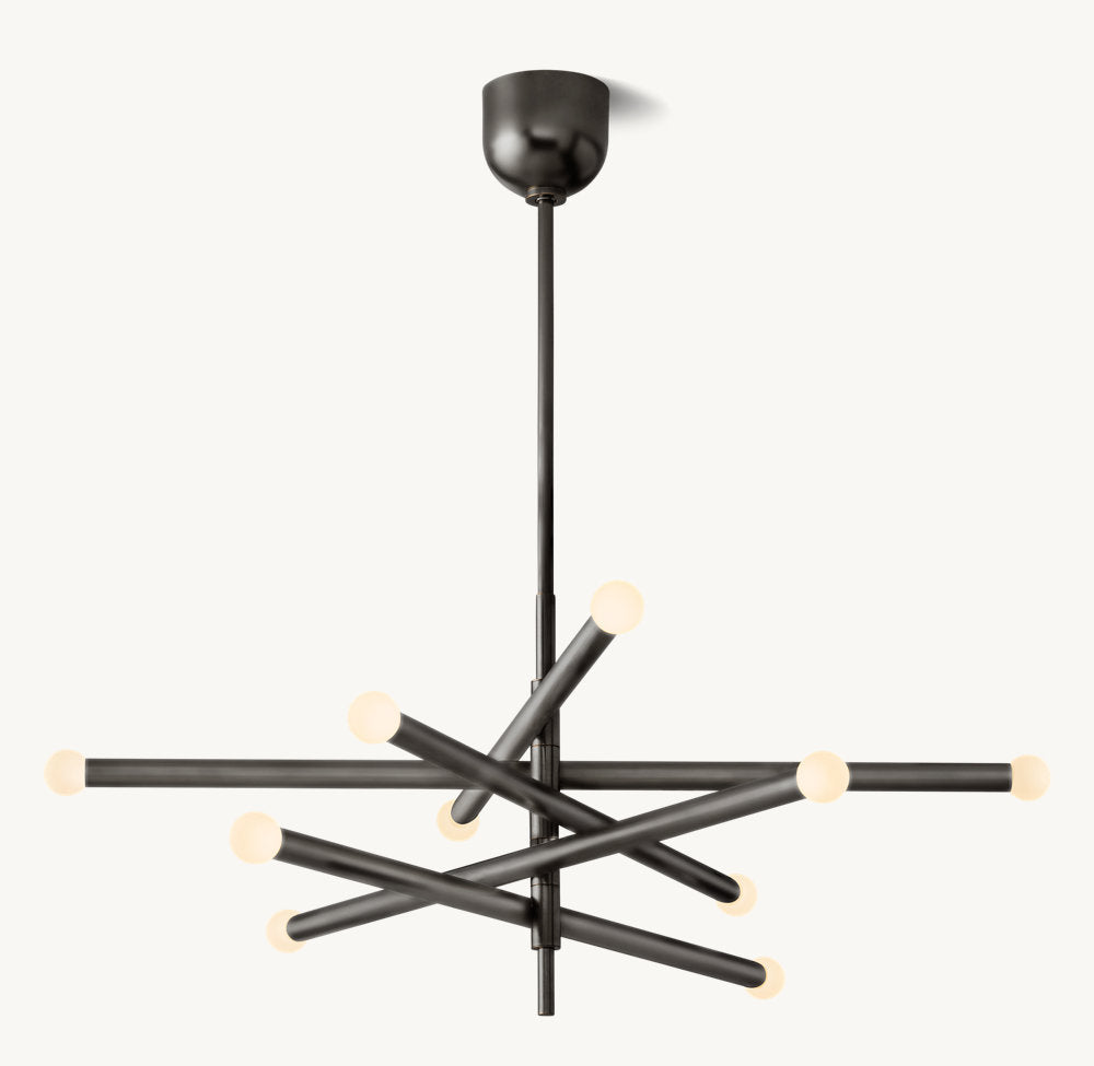 Rousseau 10-Light Mobile Orb Chandelier-VaseLamps