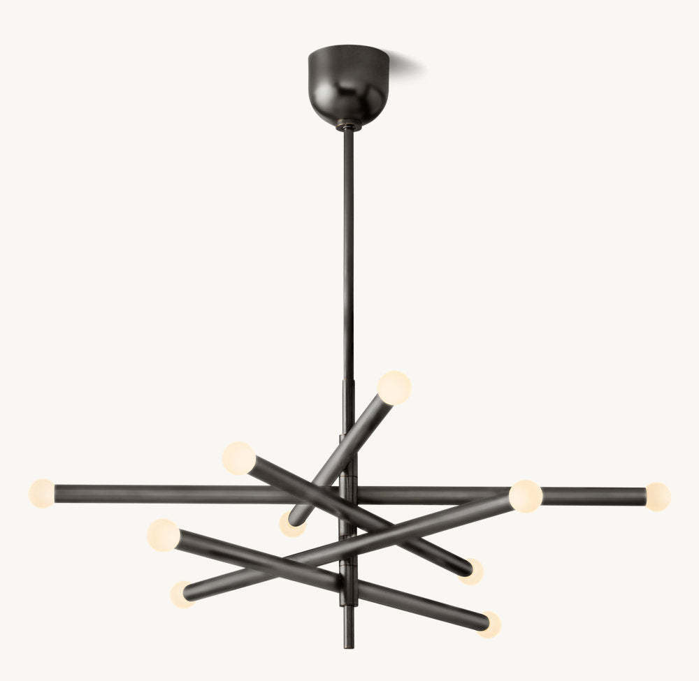 Rousseau 10-Light Mobile Orb Chandelier-VaseLamps