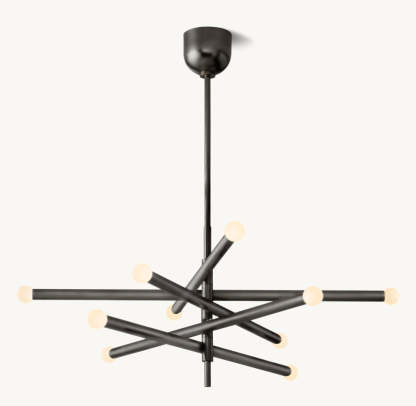 Rousseau 10-Light Mobile Orb Chandelier-VaseLamps