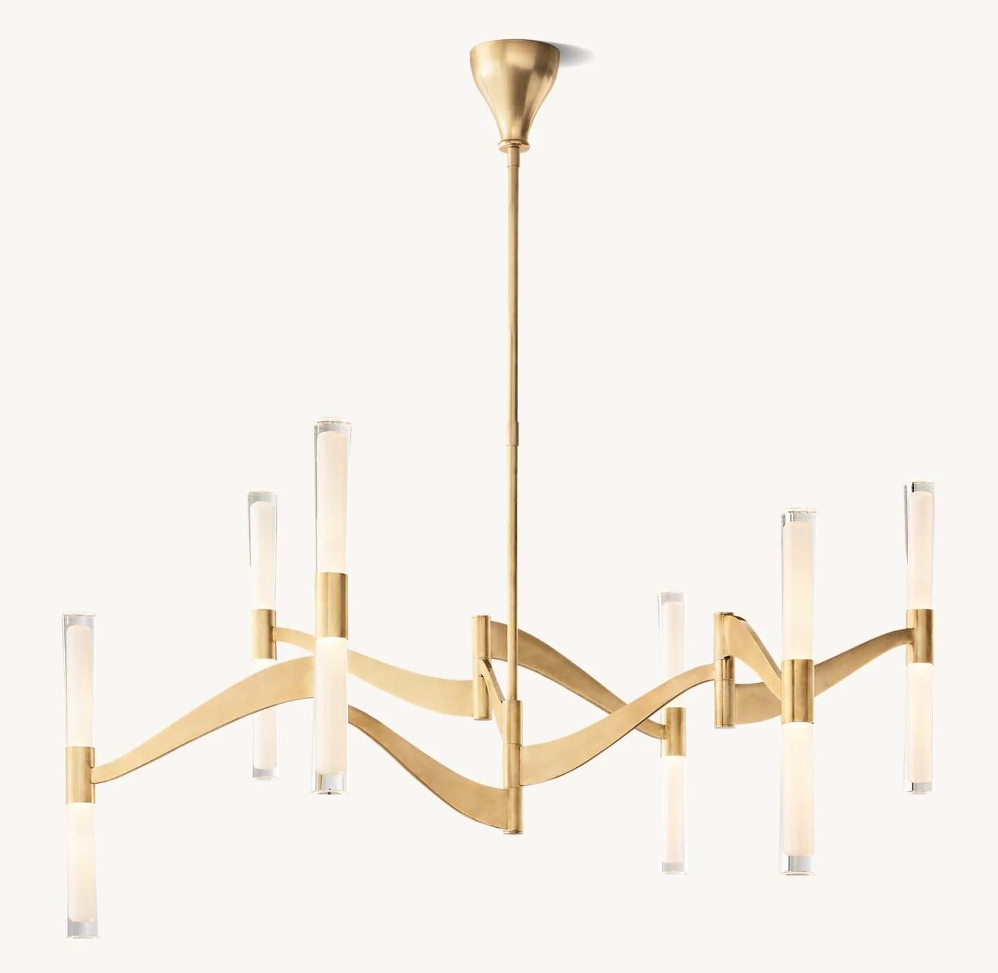 Brent Glass Chandelier 55"-VaseLamps