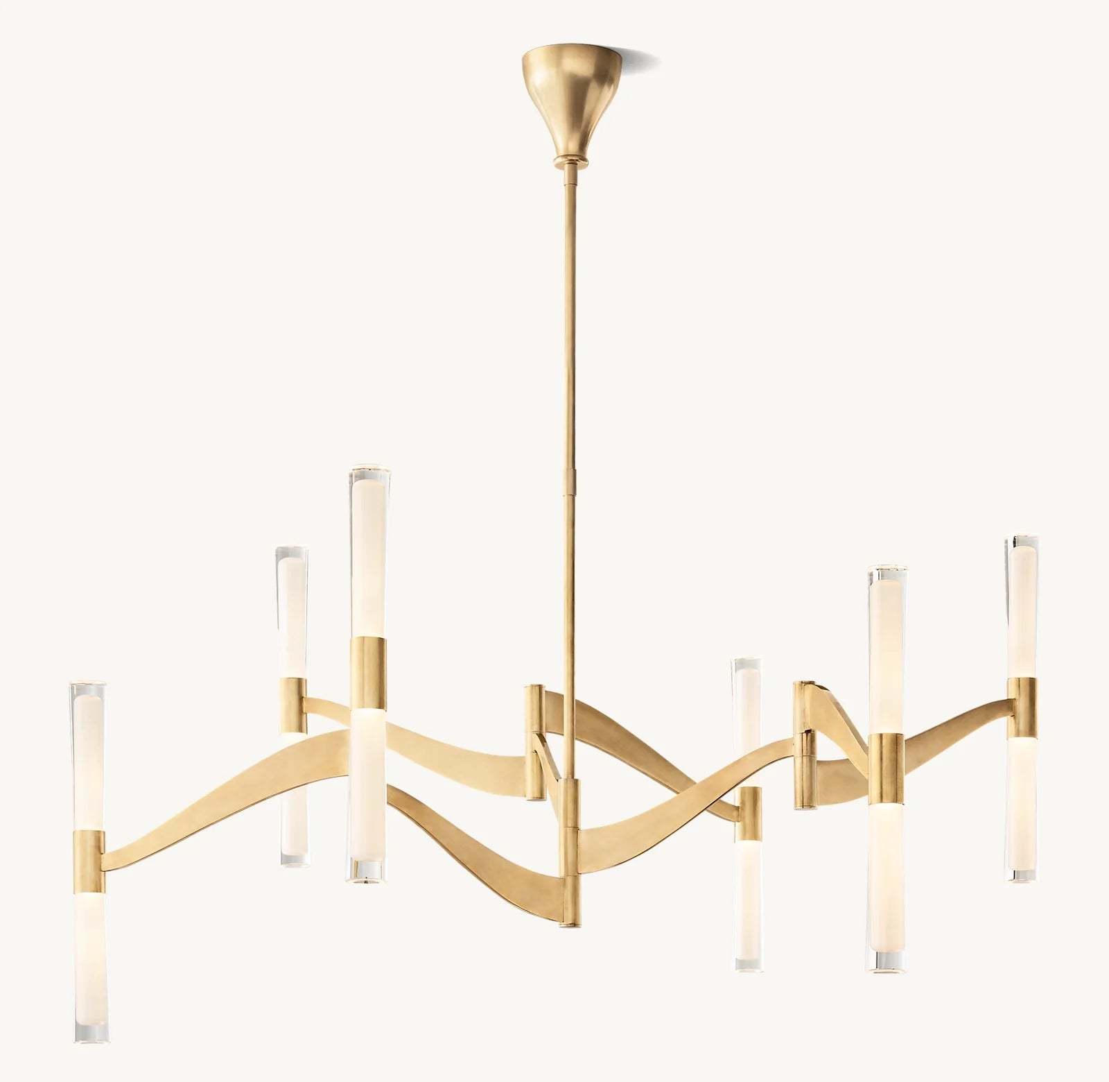 Brent Glass Chandelier 55"-VaseLamps