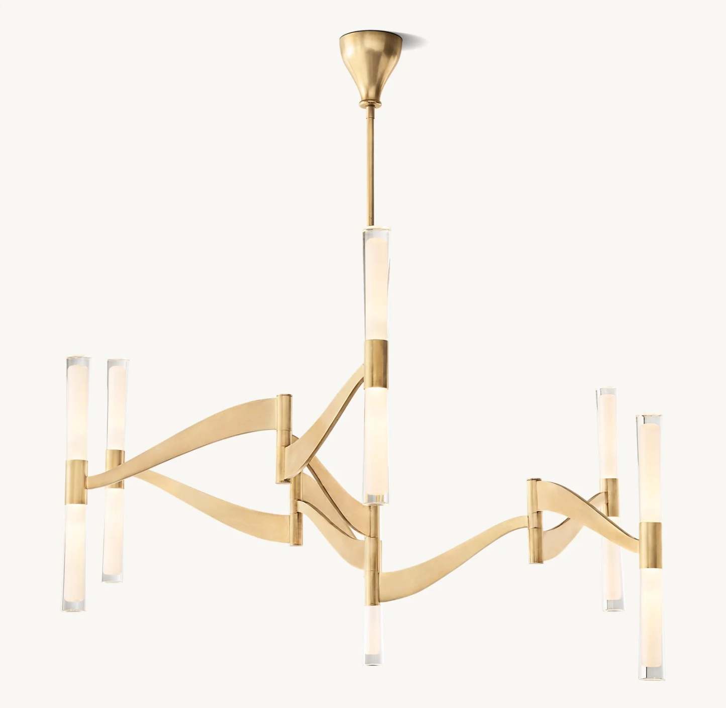 Brent Glass Chandelier 55"-VaseLamps