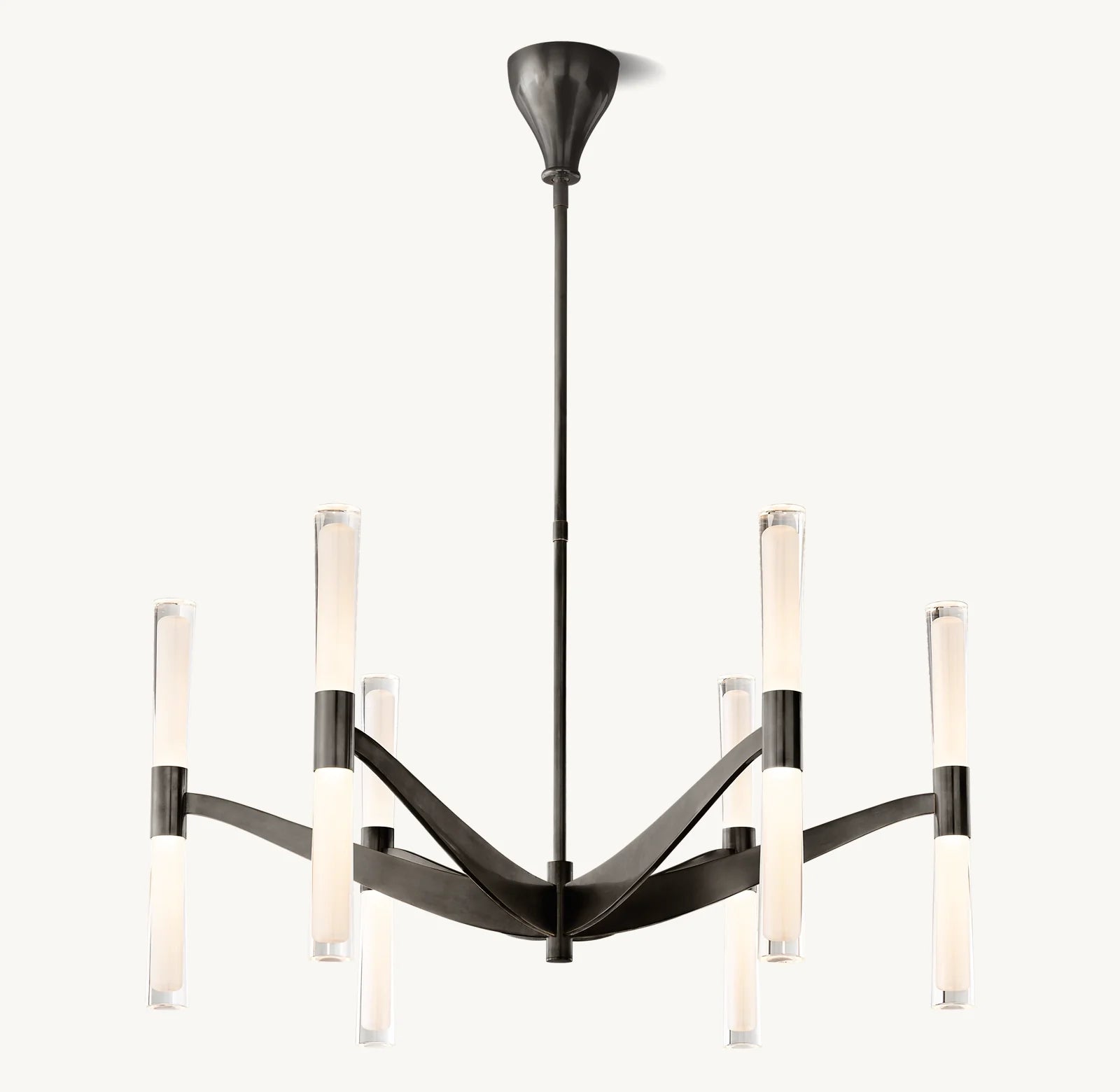 Brent Glass Chandelier 40"-VaseLamps
