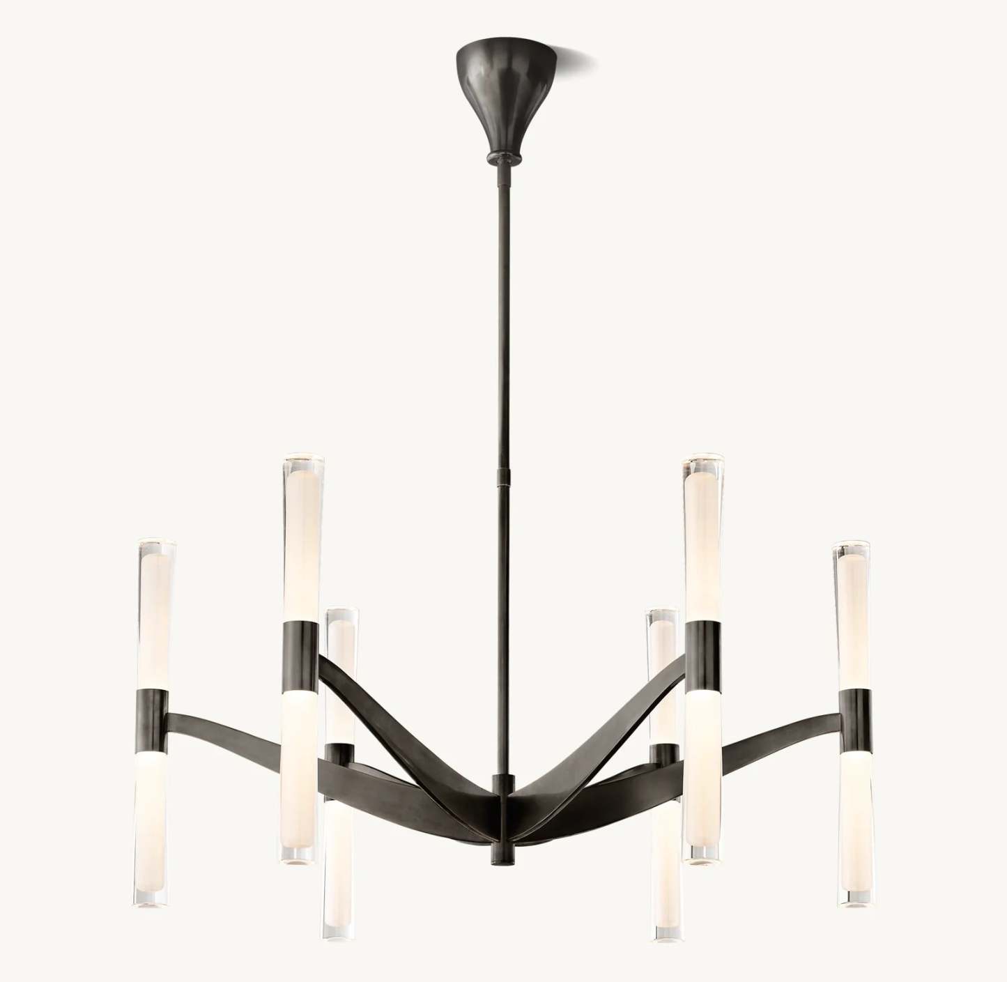 Brent Glass Chandelier 40"-VaseLamps