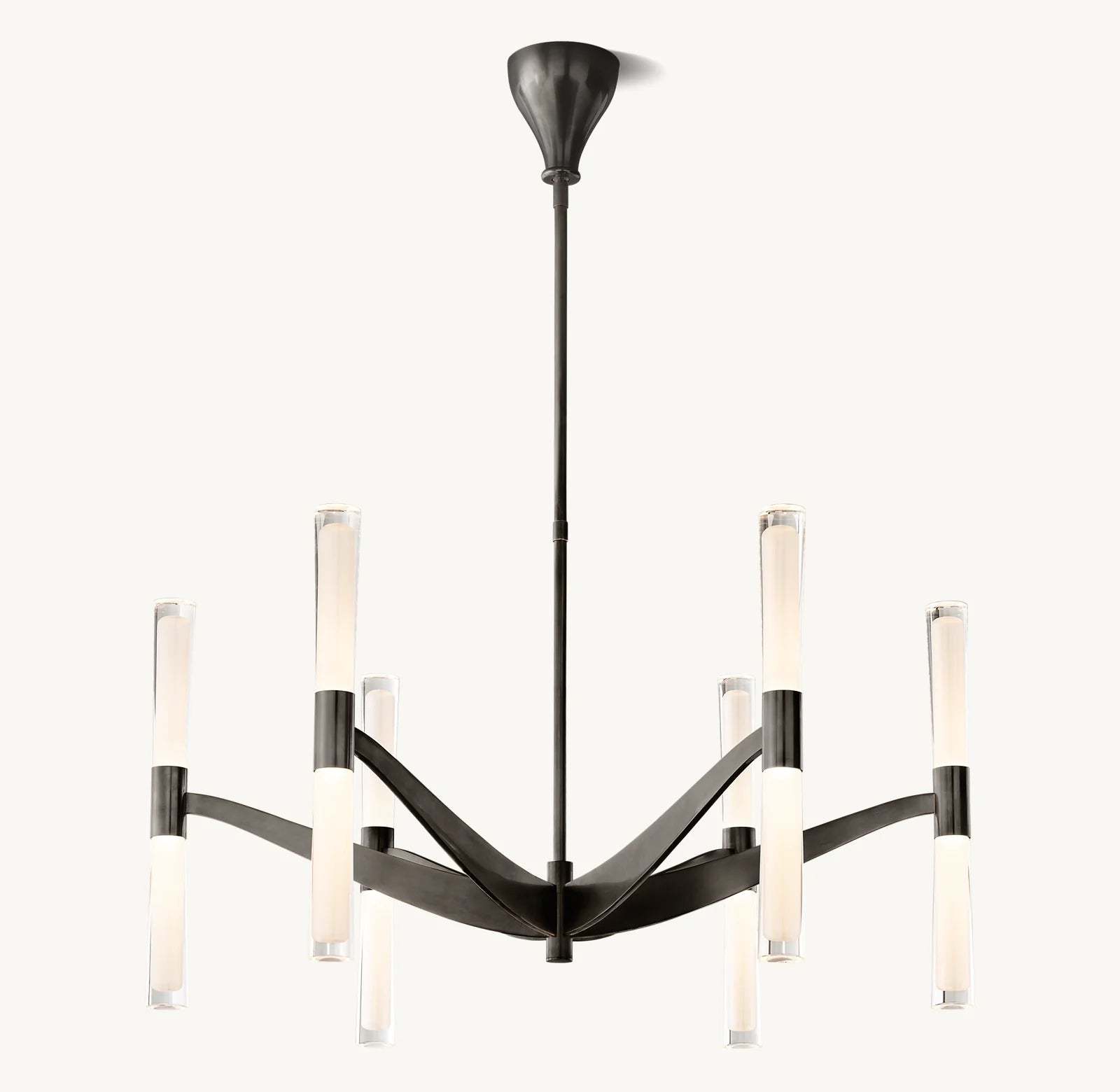 Brent Glass Chandelier 40"-VaseLamps