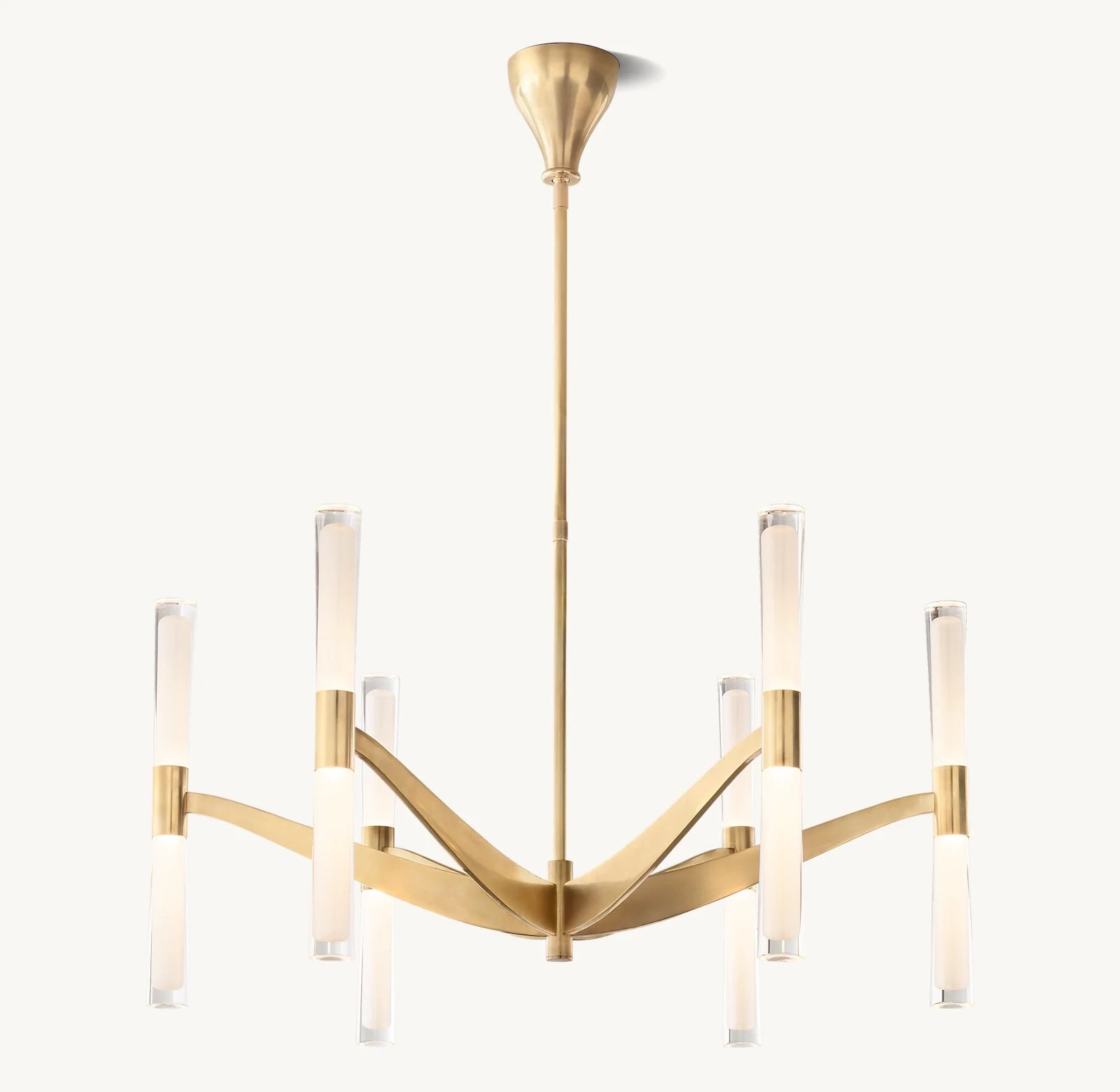 Brent Glass Chandelier 40"-VaseLamps