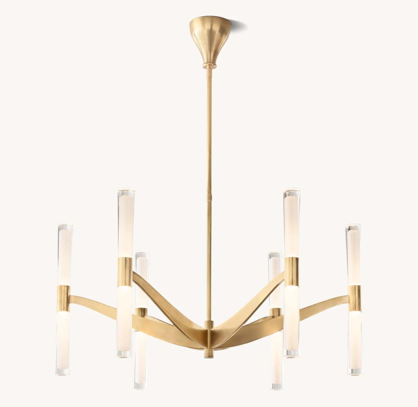 Brent Glass Chandelier 40"-VaseLamps