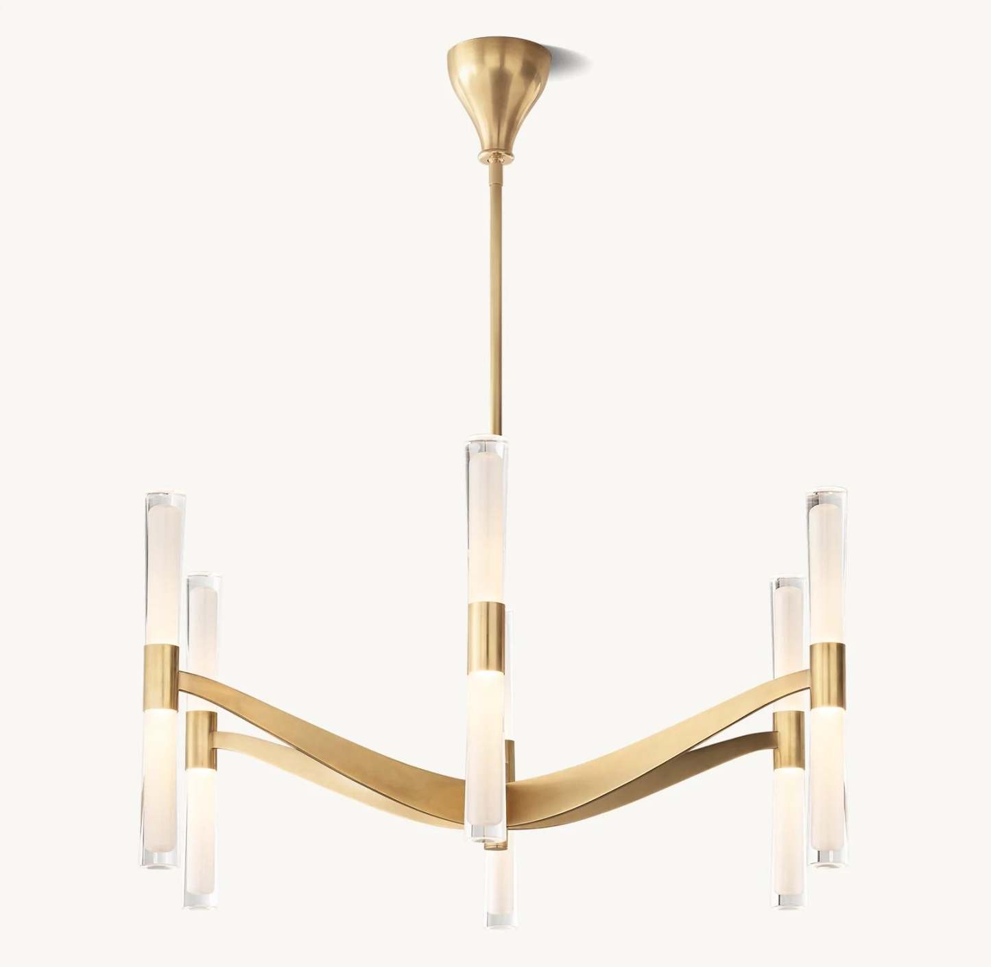 Brent Glass Chandelier 40"-VaseLamps