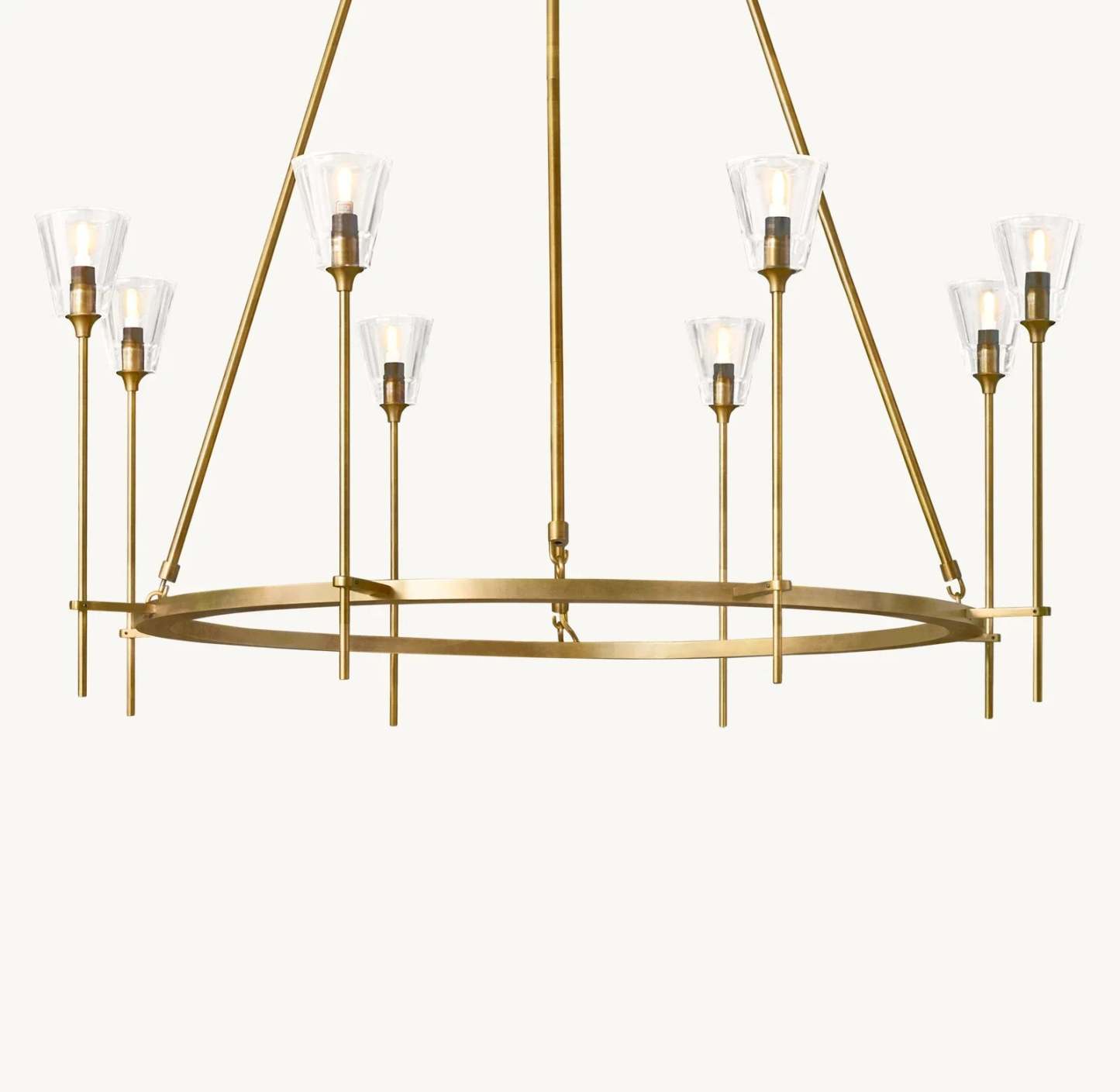 Torche De Verre Round Chandelier 46"-VaseLamps