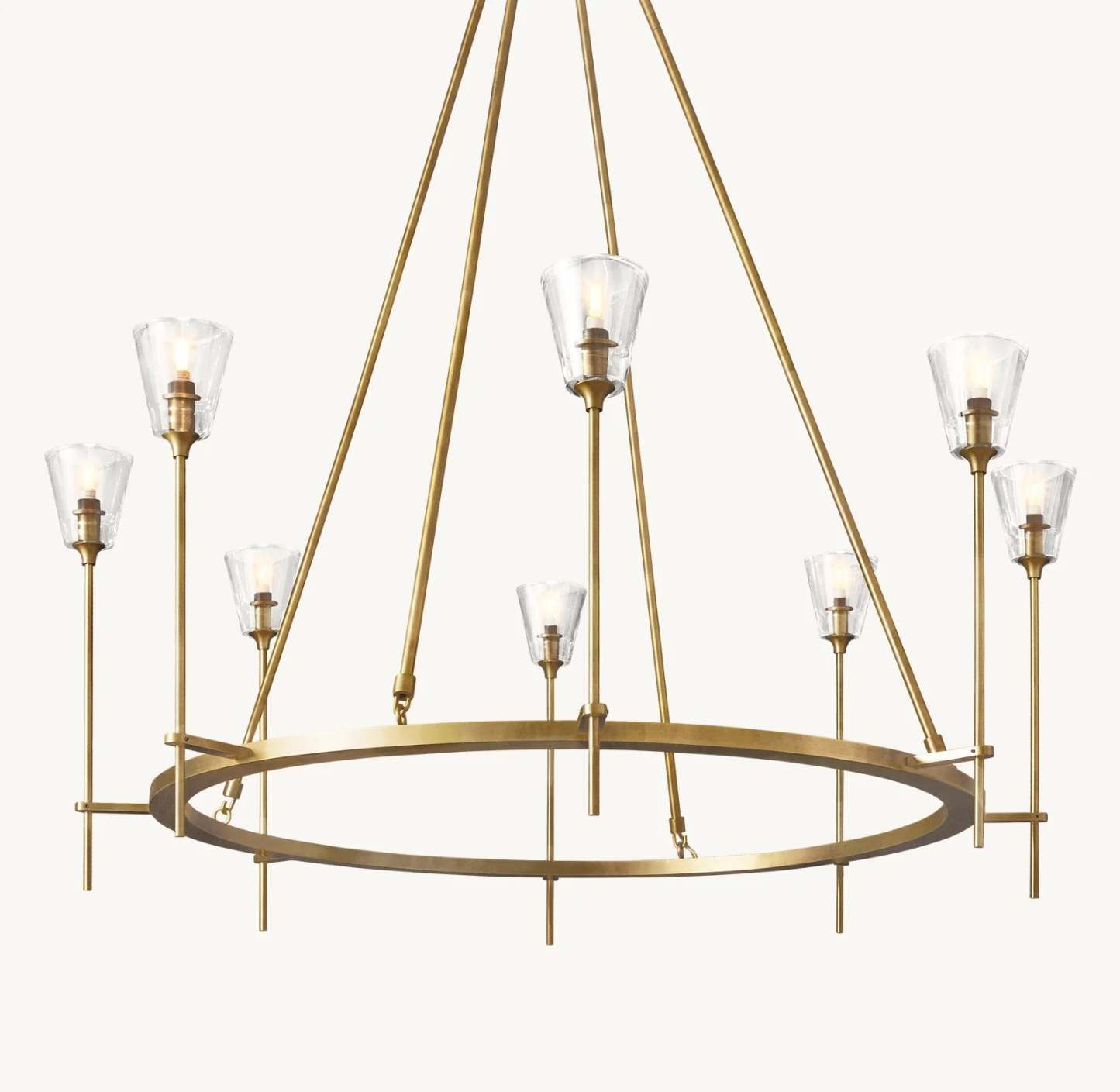Torche De Verre Round Chandelier 46"-VaseLamps