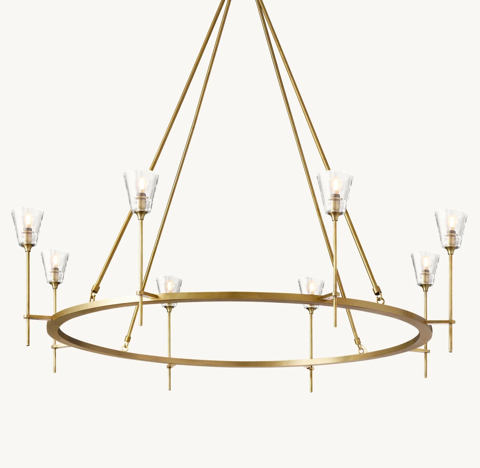 Torche De Verre Round Chandelier 58"-VaseLamps