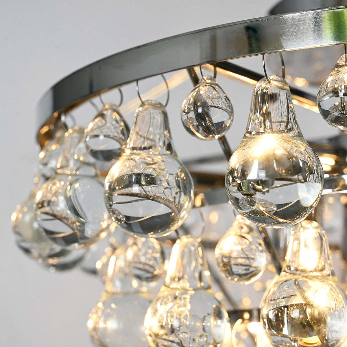 Robert Abbey Bling Round Flushmount-VaseLamps