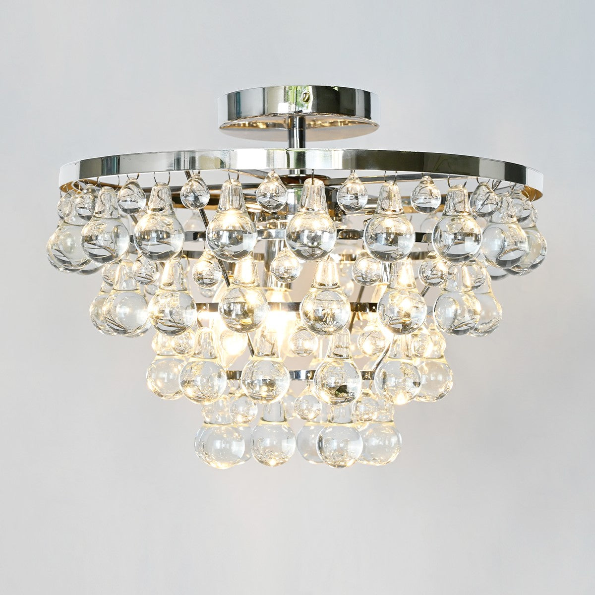 Robert Abbey Bling Round Flushmount-VaseLamps