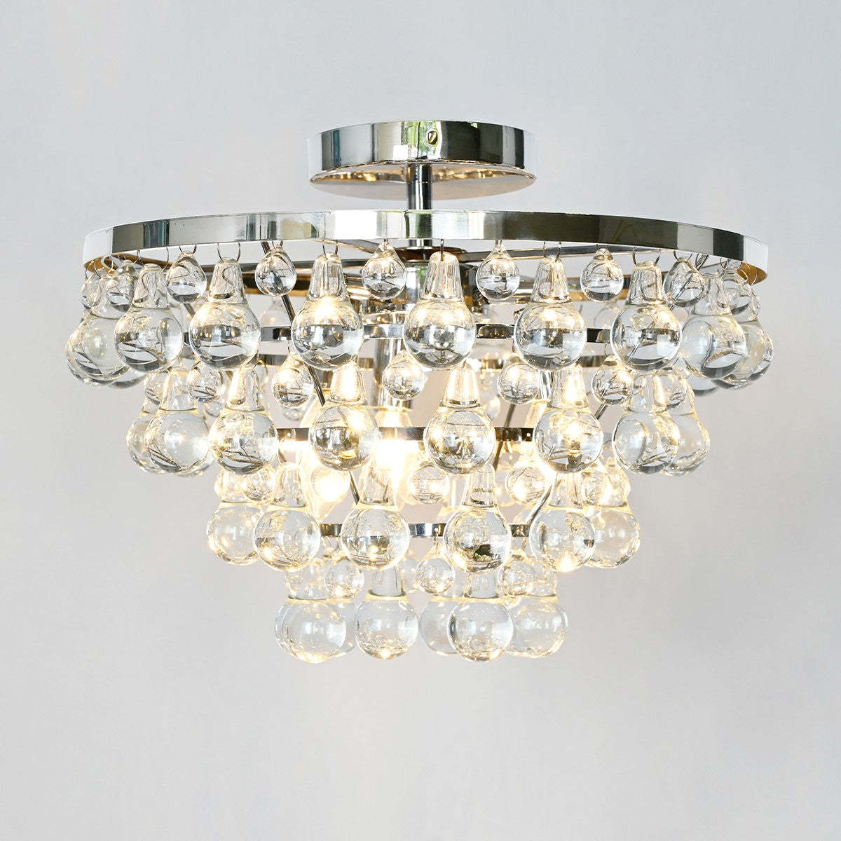 Robert Abbey Bling Round Flushmount-VaseLamps