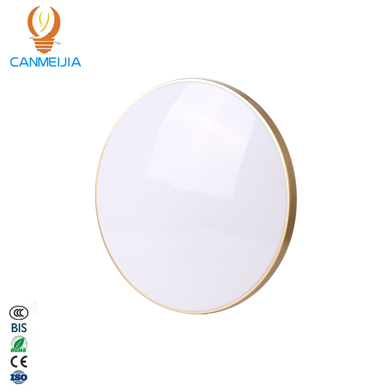 CANMEIJIA Ceiling Light Triple-Proof Model 001 Round Gold Frame Infrared Remote Control Dimming and Color Adjustment