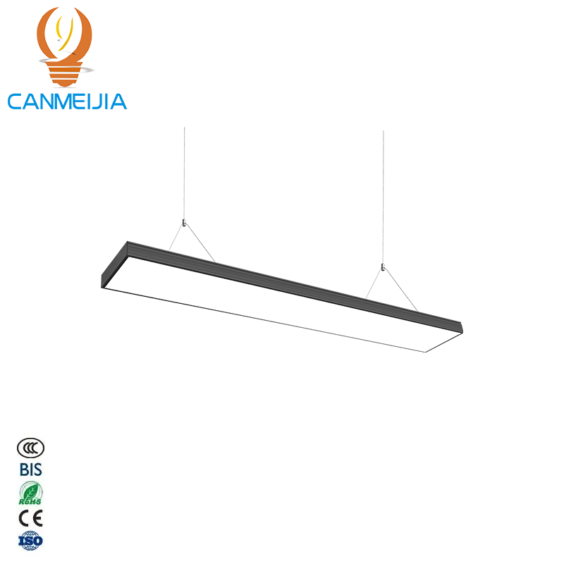CANMEIJIA  Office Lamp Plastic Steel Right Angle Black Frame 50W White Light
