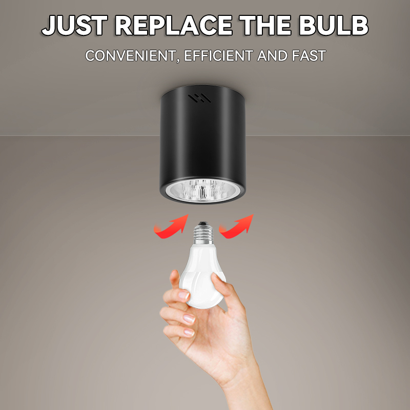 CANMEIJIA Surface-mounted downlight E27 (no light source) 