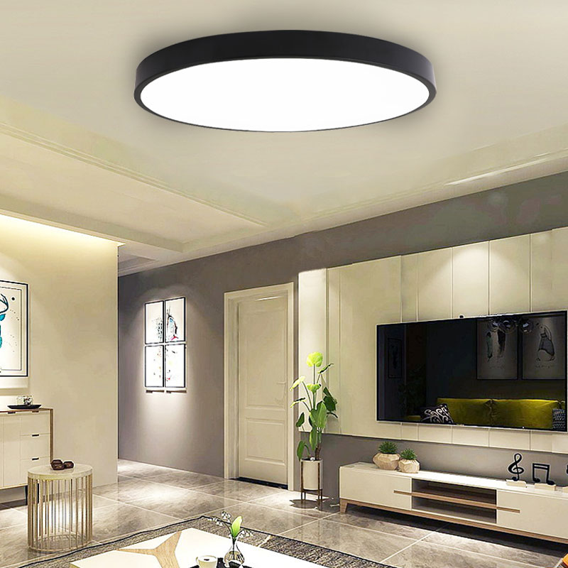 CANMEIJIA Ceiling Light, Macaron Style, Multi-Color Round PVC + Iron LED Optical Lens