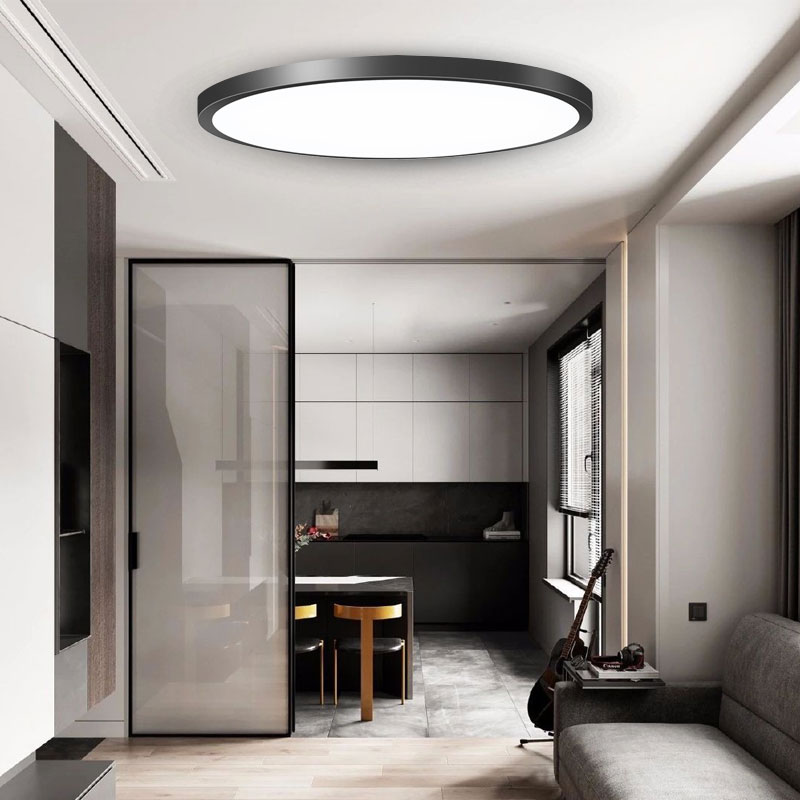 CANMEIJIA Ceiling Light, Macaron Style, Multi-Color Round PVC + Iron LED Optical Lens