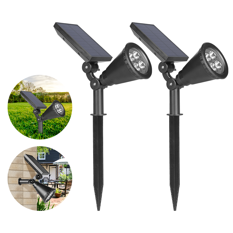 CANMEIJIA Solar Lawn Light 001 Floor Plug With Switch Black Single Head