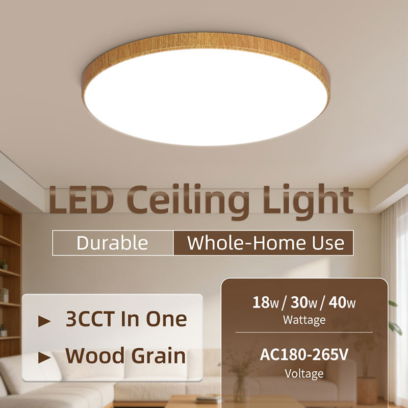 CANMEIJIA Ceiling light, triple-proof model 001, round shape, narrow voltage range DOB design