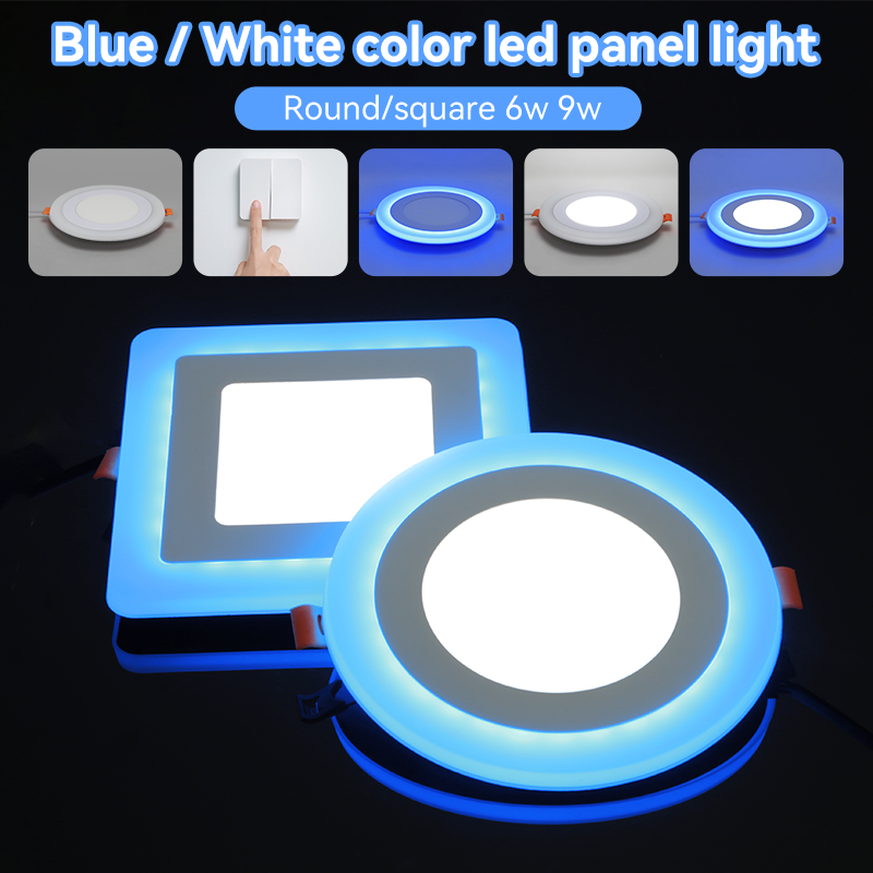 CANMEIJIA Bi-color panel light  Rectangular type White light + blue light 