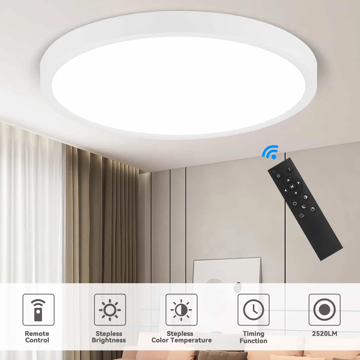 CANMEIJIA ceiling light Ultra-thin edge-lit quanlin style