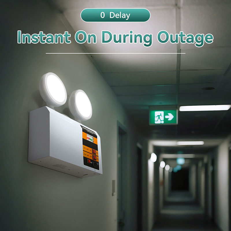 CANMEIJIA  Fire Emergency Light, Model 001, Wide Voltage Range, National Standard Two-Pin Flat Plug