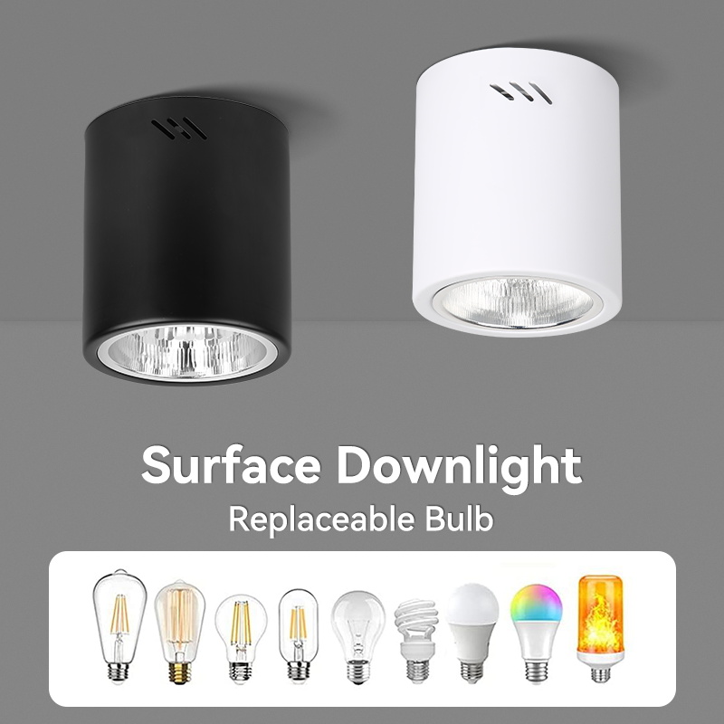 CANMEIJIA Surface-mounted downlight E27 (no light source) 