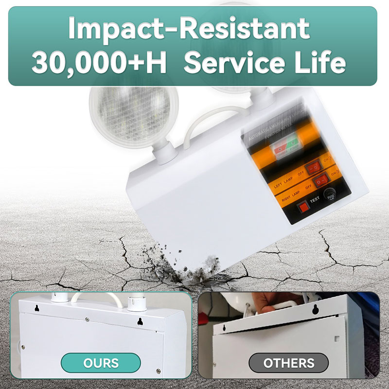 CANMEIJIA  Fire Emergency Light, Model 001, Wide Voltage Range, National Standard Two-Pin Flat Plug