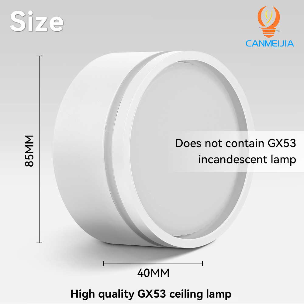 CANMEIJIA  GUX53 light bulb, narrow voltage three-color dimming