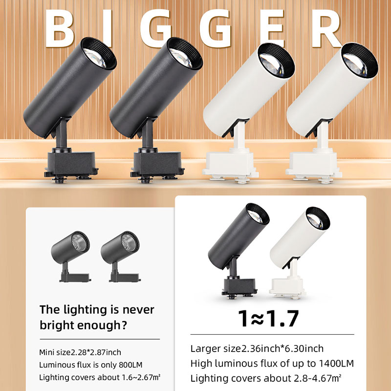 CANMEIJIA  Track lights with adjustable dimming Stepless Dimming and Color Adjustment