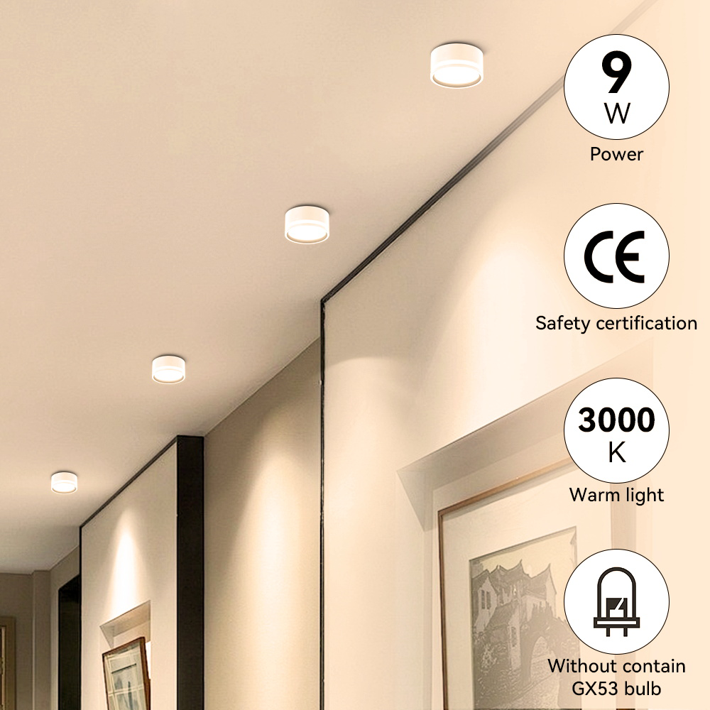 CANMEIJIA  GUX53 light bulb, narrow voltage three-color dimming