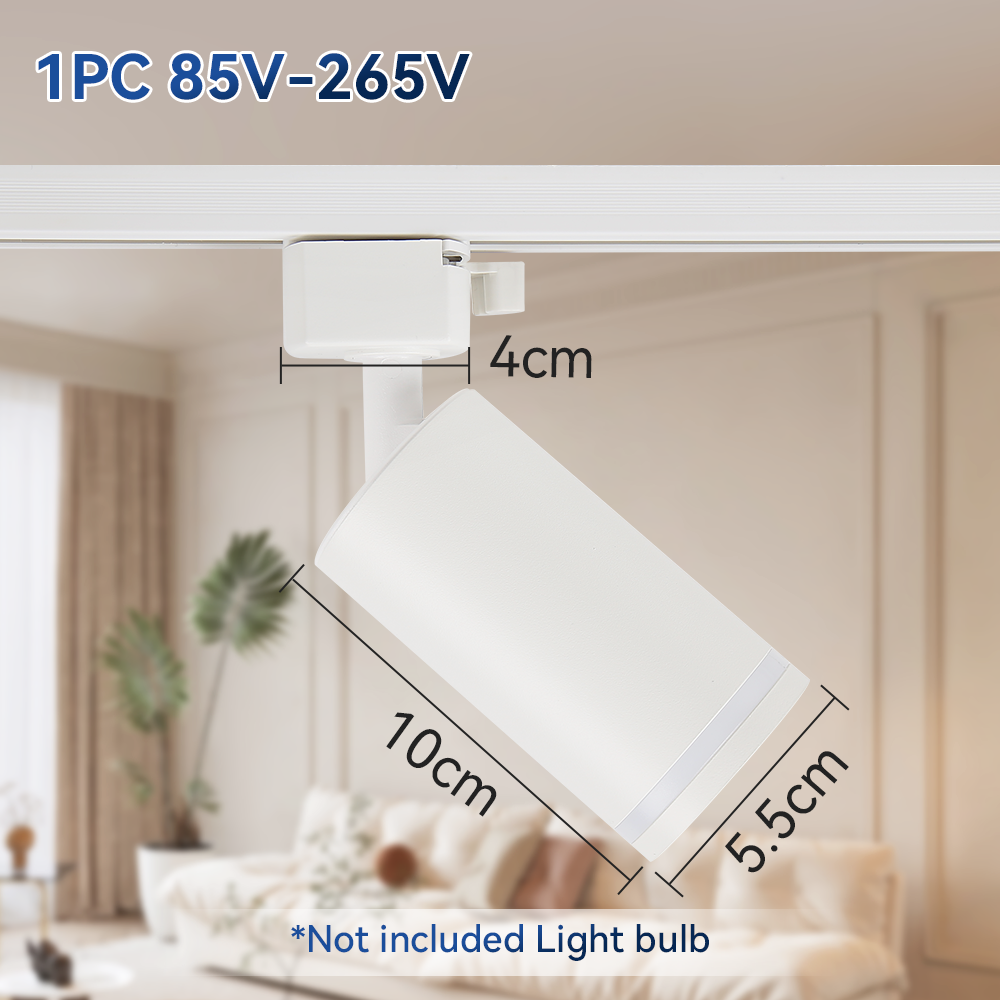 CANMEIJIA GU10 Track Light Model 001, GU10 lamp base, light source not included
